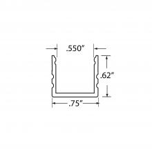 GM Lighting LED-CHL-XD-MD - Extruded 4 foot Mounting Channel