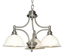 Yosemite Lighting 5033-3SN - Nickel Down Chandelier