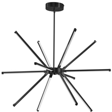 Dainolite ARY-3260LEDC-MB - 60W LED Chandelier, Matte Black with White Acrylic Diffuser