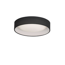 Dainolite CFLD-1114-797 - LED Flush Mount, Satin Chrome Finish, Black Shade