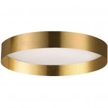 Dainolite CMN-1522LEDFH-AGB - 22W Flush Mount w/ Aged Brass Metal Shade