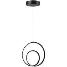 Dainolite GBL-1222LEDP-MB - 22W Pendant, Matte Black w/ White Silicone Diffuser