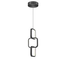 Dainolite PTY-1522LEDP-MB - 20W Pendant, Matte Black w/ White Silicone Diffuser