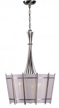 World Imports WI307437 - Fensu 3-Light Brushed Nickel Pendant