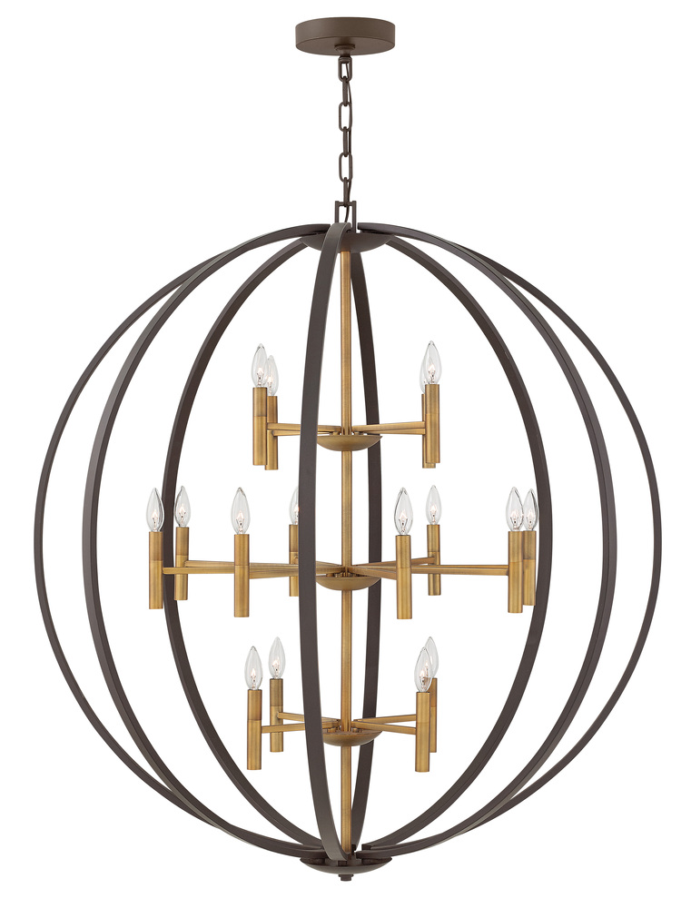 Double XL Three Tier Orb Chandelier