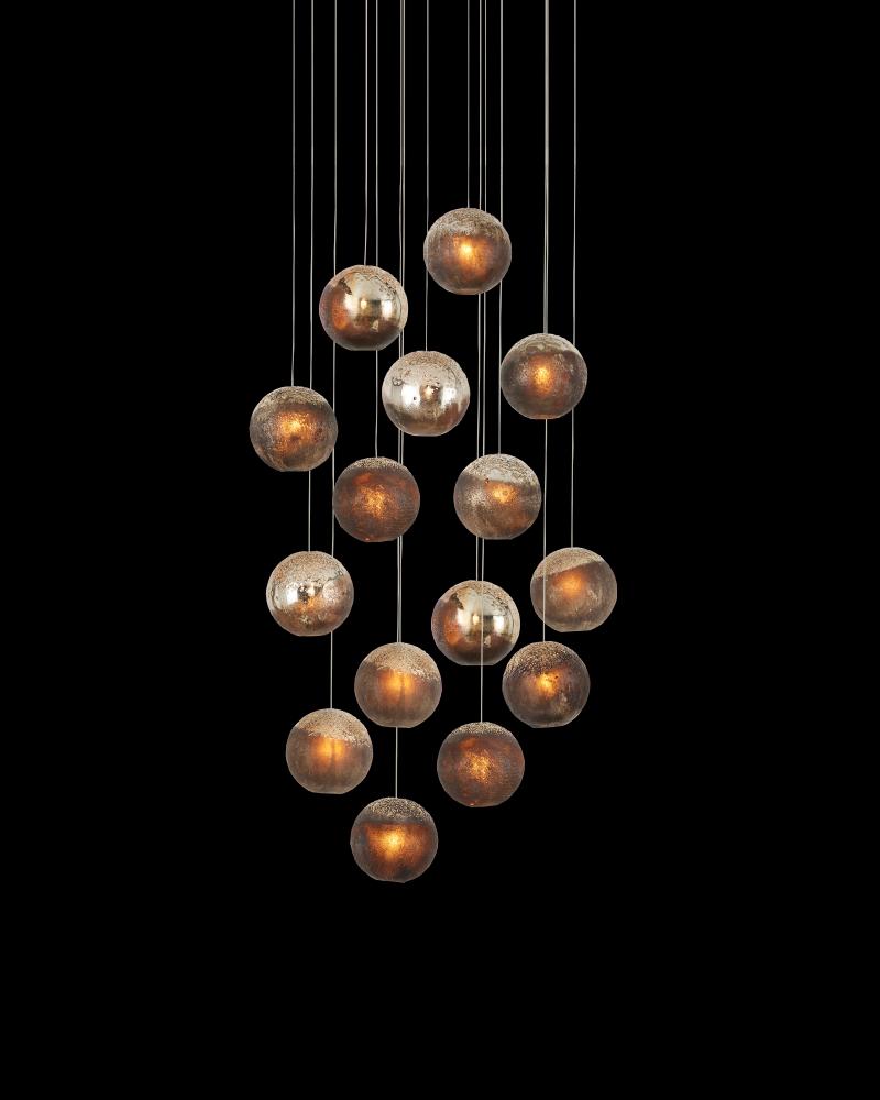 Pathos 15-Light Round Multi-Drop Pendant