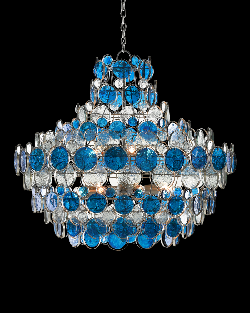 Galahad Large Blue Chandelier