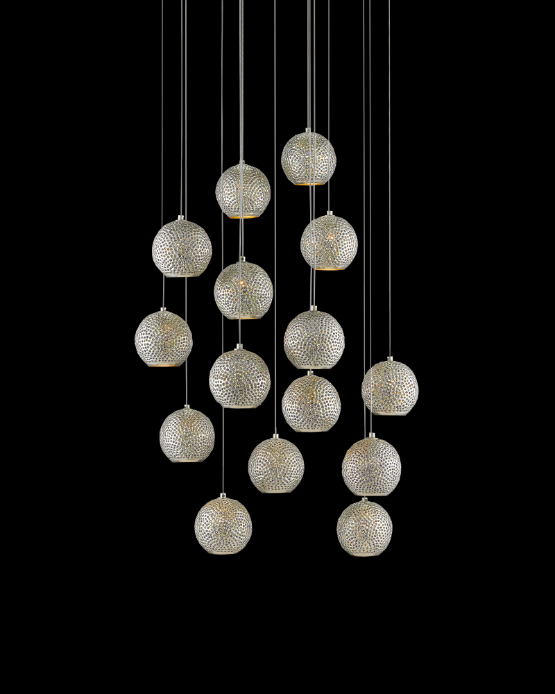 Giro 15-Light Round Multi-Drop Pendant