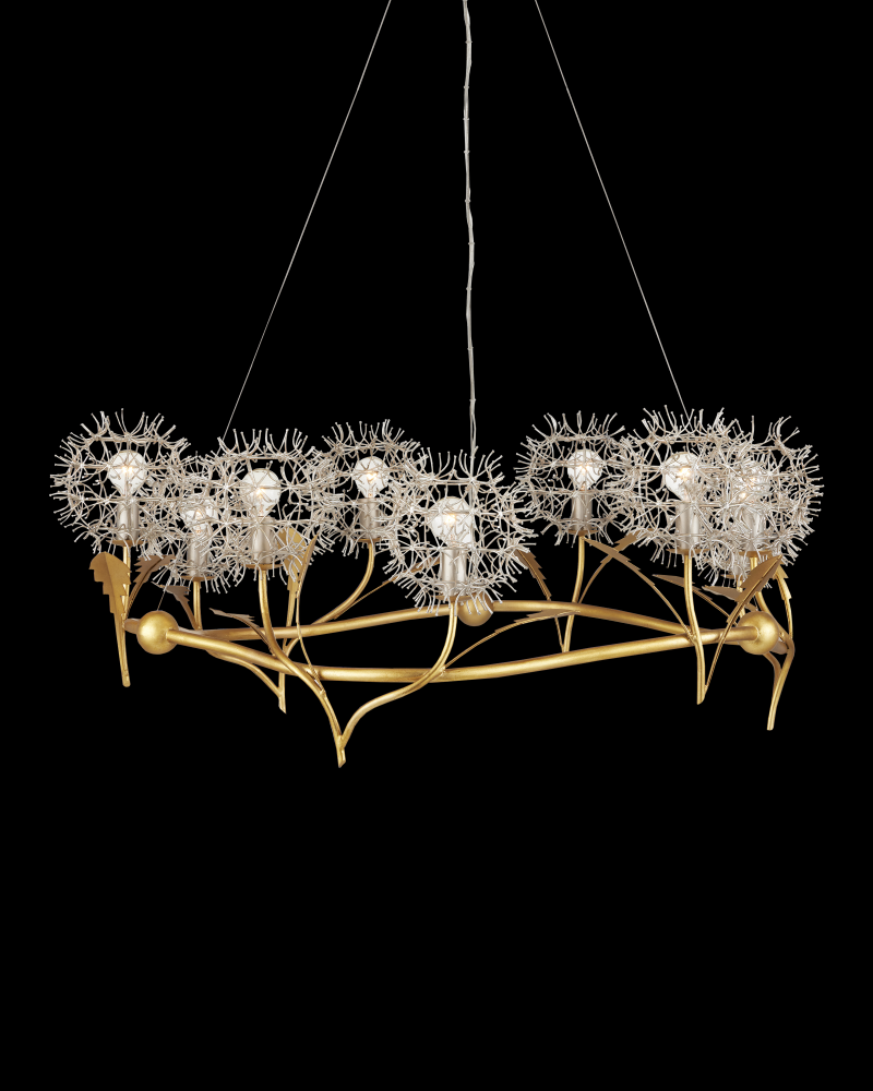 Dandelion Silver & Gold Chandelier