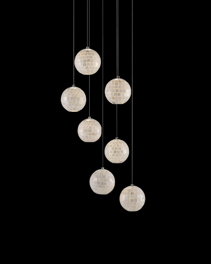 Finhorn 7-Light Round Multi-Drop Pendant